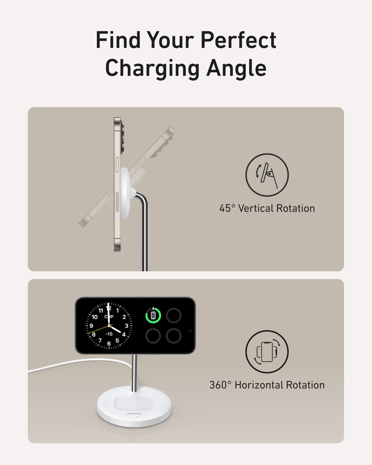 Refurbished MagGo Wireless Charger (2-in-1, Stand) X1