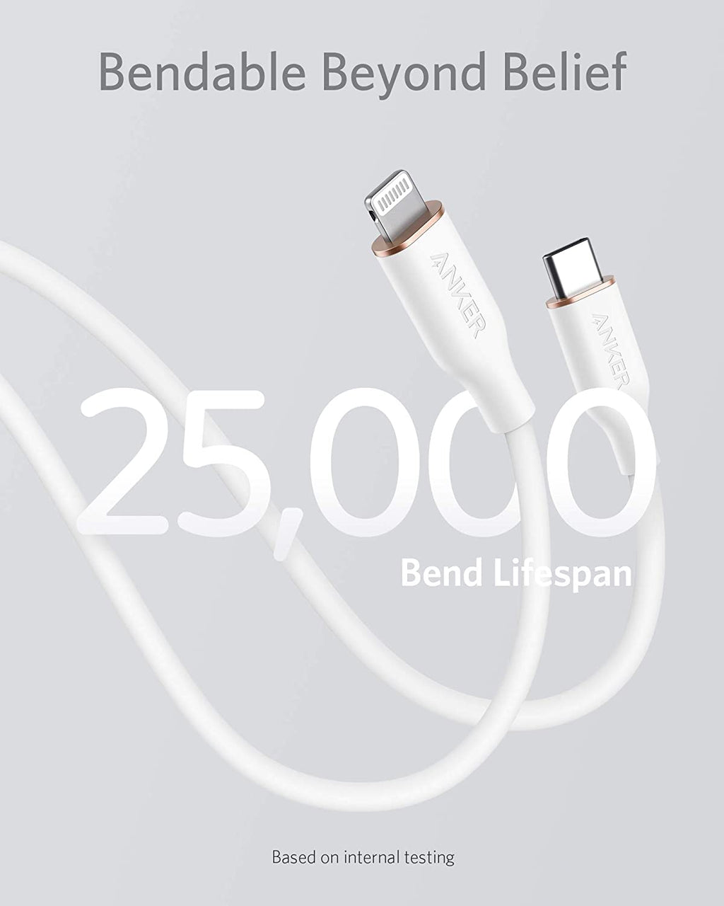 641 USB-C to Lightning Cable (Flow, 3 ft Silicone) Q6