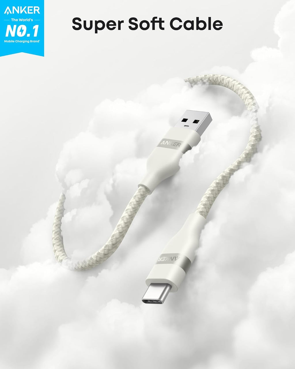 USB-A to USB-C Cable (3 ft / 6 ft, Upcycled-Braided) H0
