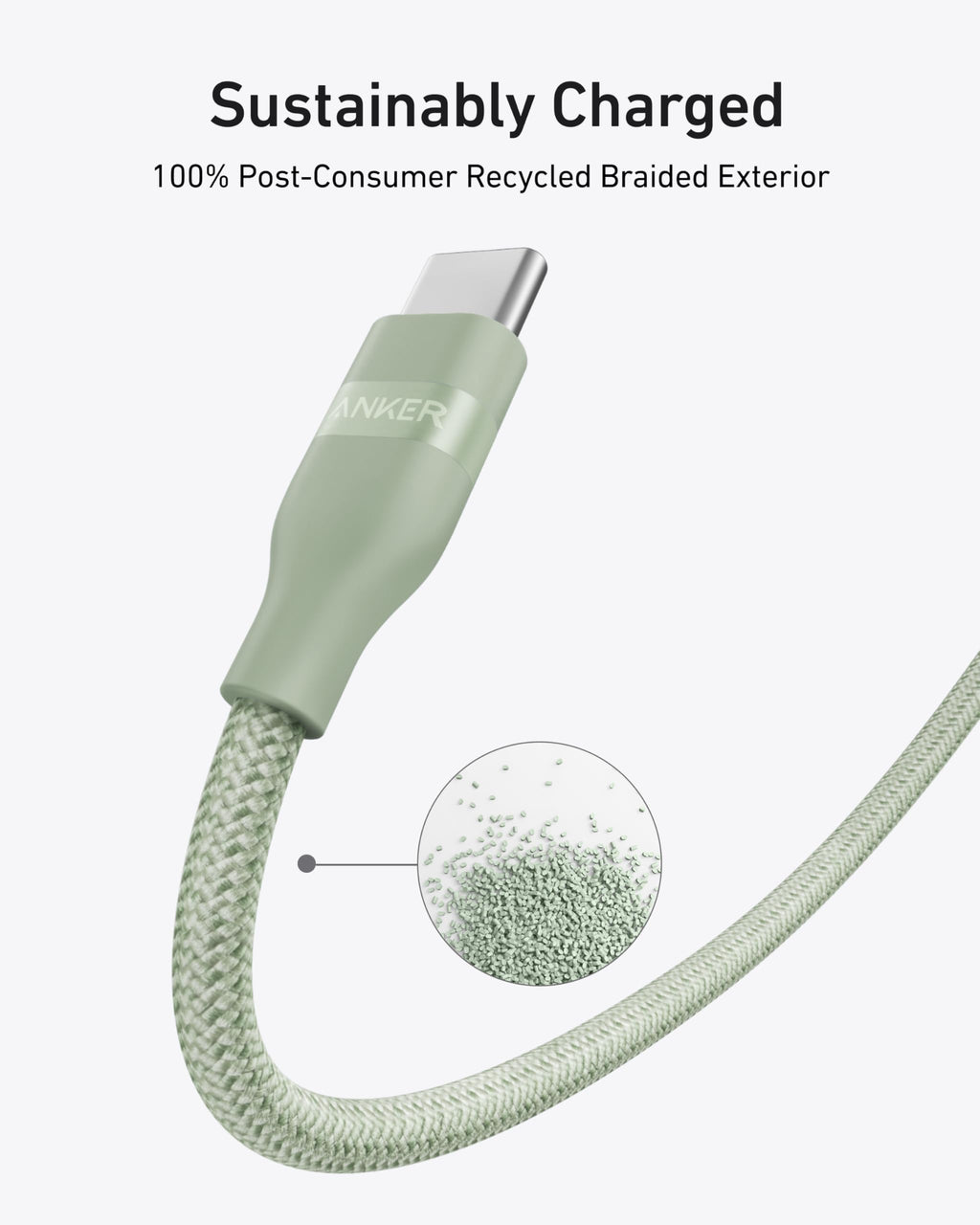 USB-C to USB-C Cable (3 ft / 6 ft, 240W, Upcycled-Braided) E6