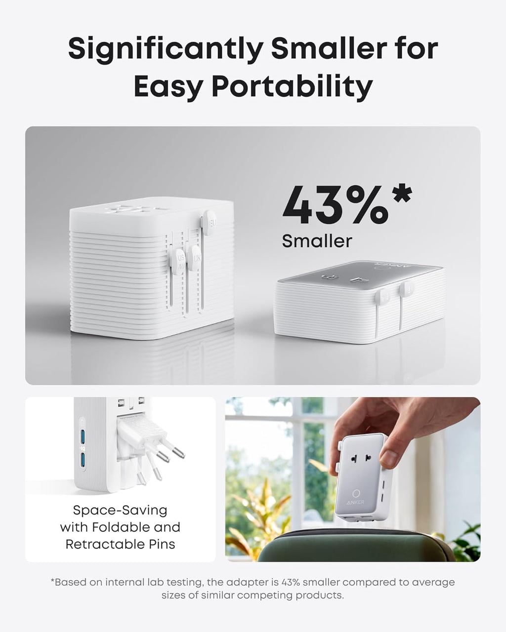MagGo Wireless Charging Station (3-in-1, Foldable Pad) and Nano Travel Adapter (5-in-1, 20W, 1-Pack) M4