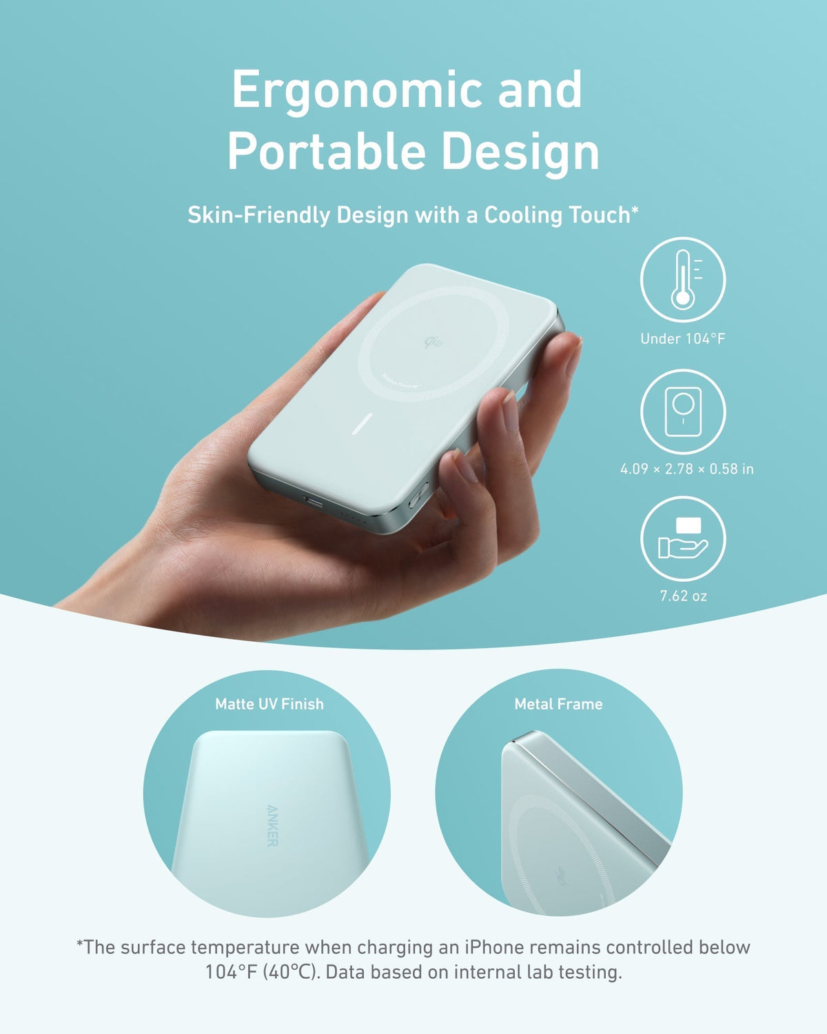 MagGo Power Bank (10K, Slim) | Customizable Z1