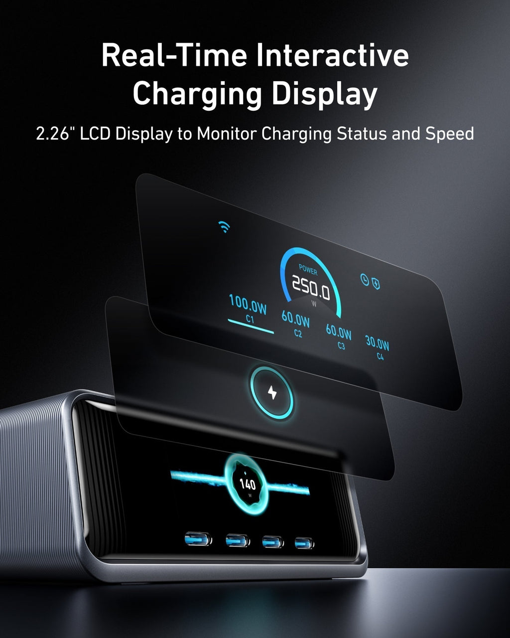 Prime Charger (250W, 6 Ports, GaNPrime) M1