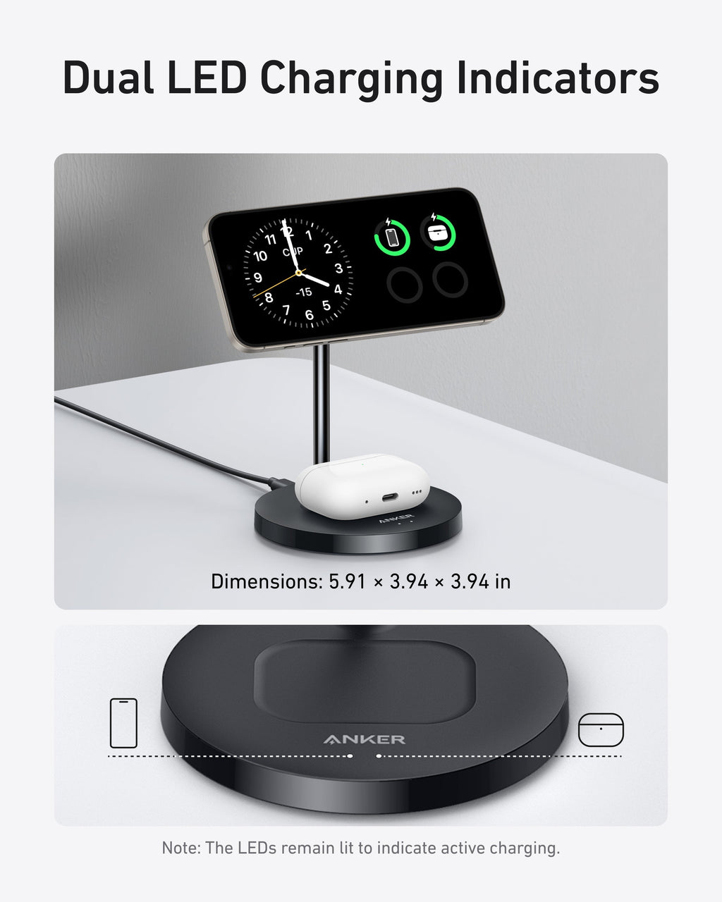 MagGo Wireless Charger (2-in-1, Stand) H9