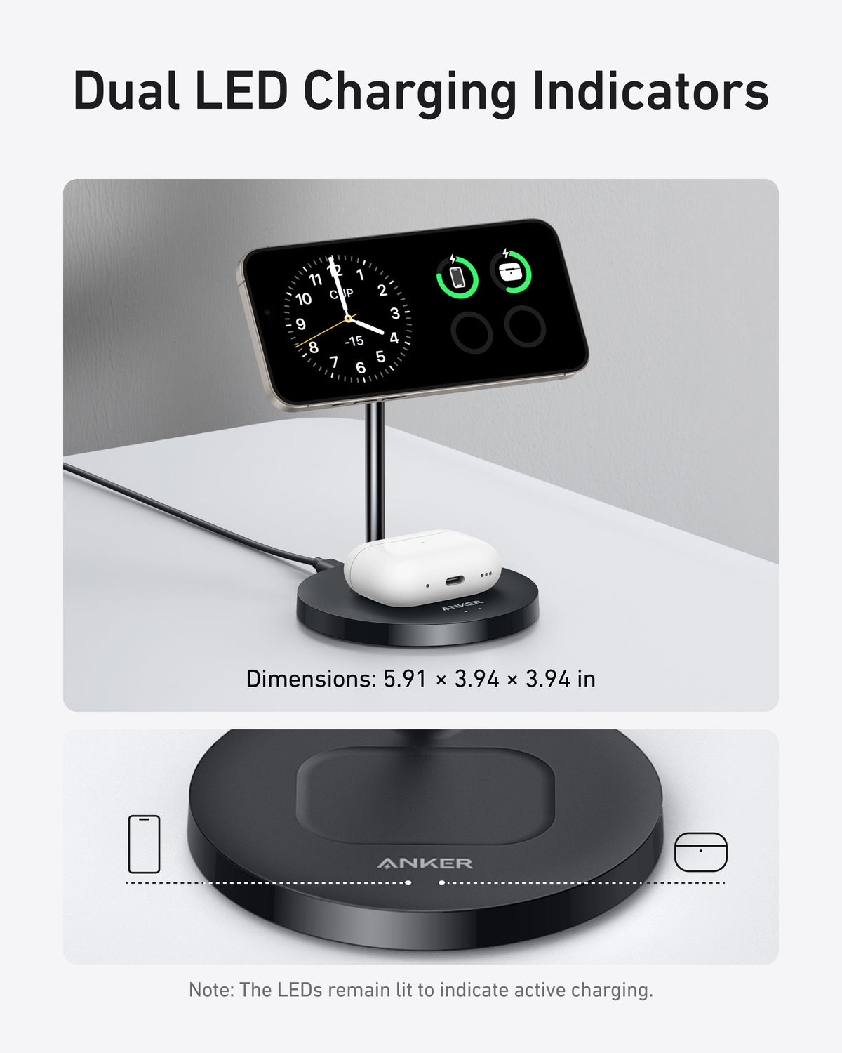 MagGo Wireless Charger (2-in-1, Stand) H9