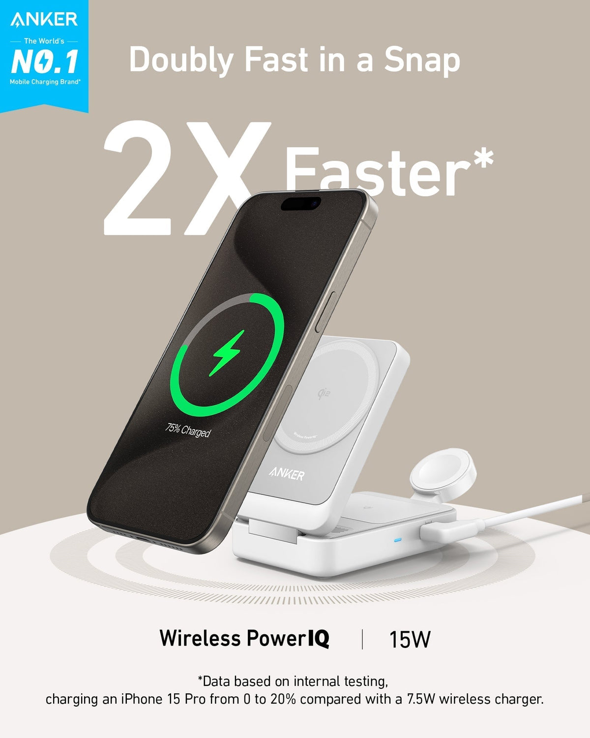 MagGo Wireless Charging Station (Foldable 3-in-1) R0