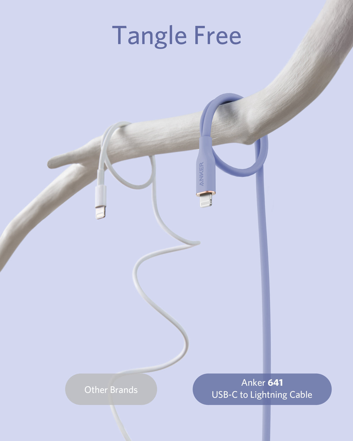 641 USB-C to Lightning Cable (Flow, 3 ft Silicone) Q6