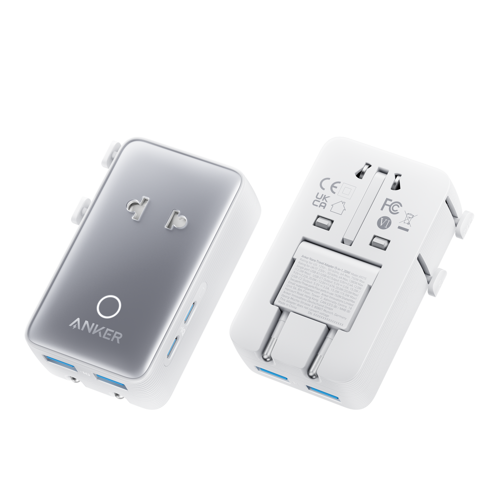 MagGo Wireless Charging Station (3-in-1, Foldable Pad) and Nano Travel Adapter (5-in-1, 20W, 1-Pack) M4