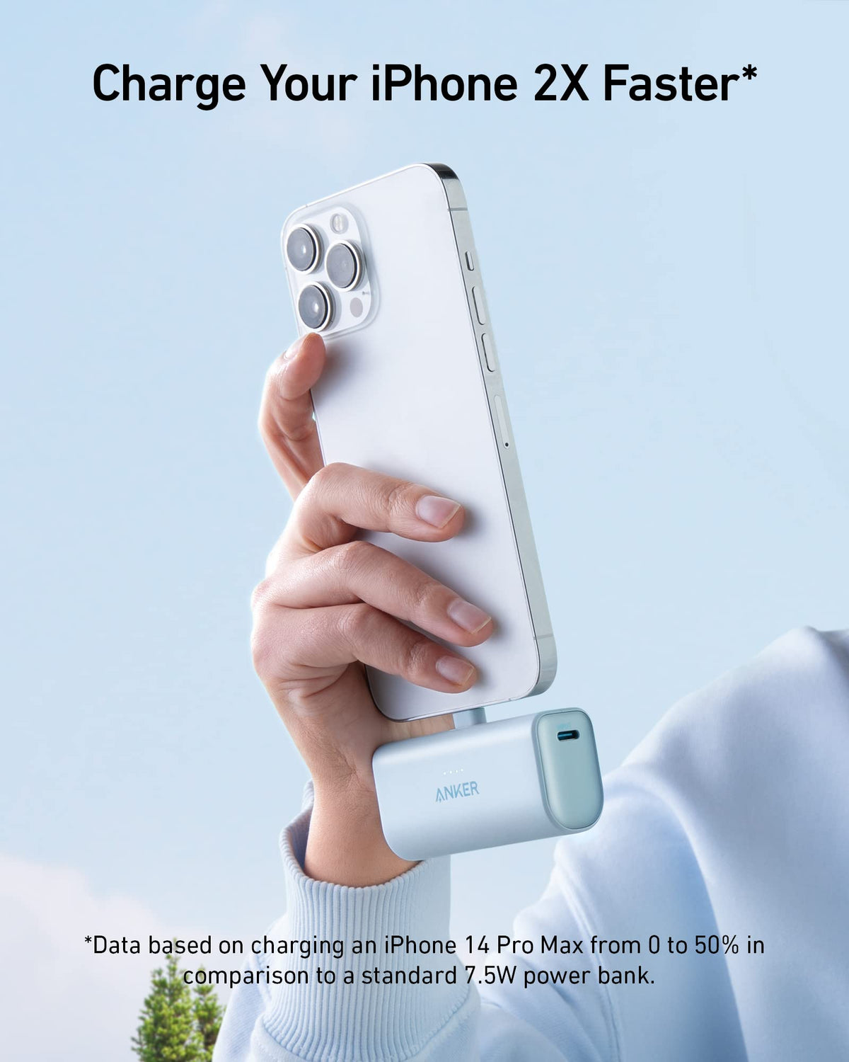Nano Power Bank (12W, Built-In Lightning Connector) K7