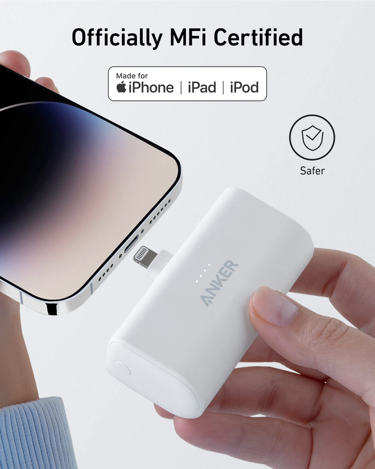 Nano Power Bank (12W, Built-In Lightning Connector)-boa P9